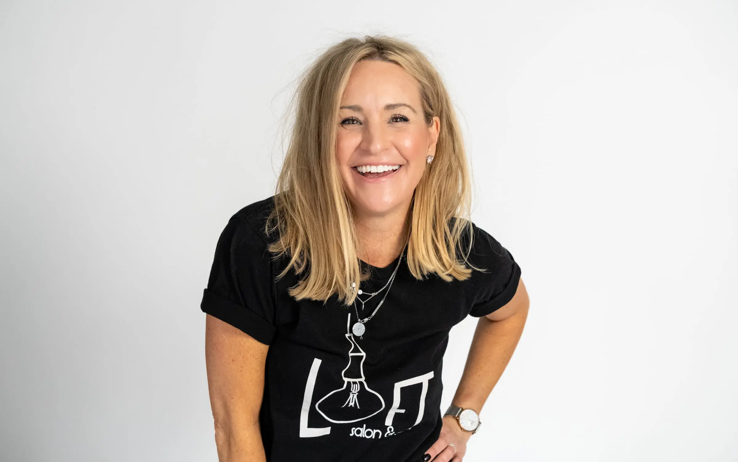 Loft stylist laughing